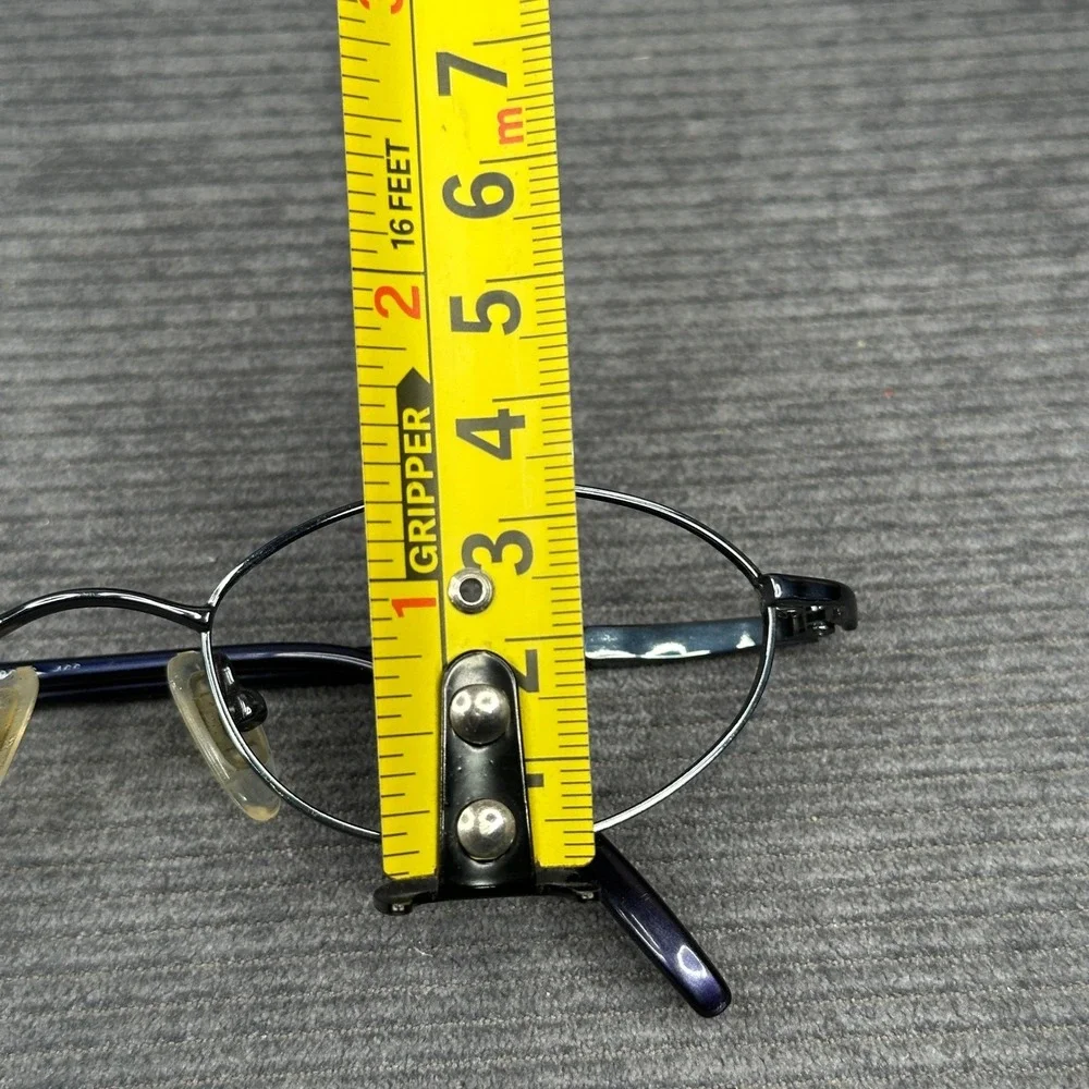 Donna Karan 8226 Navy Blue Oval Y2K Eyeglasses Frames Made in Japan 135 Vintage